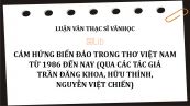 Luận văn ThS: Cảm hứng biển đảo trong thơ Việt Nam từ 1986 đến nay