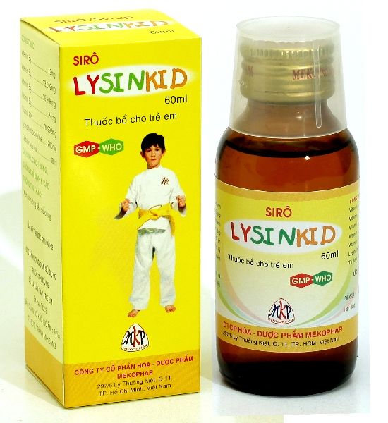Thuốc Lysinkid® - Giúp kích thích khả năng ăn cho trẻ em