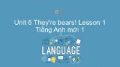 Unit 6 lớp 1: They're bears! - Lesson 1