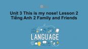 Unit 3 lớp 2: This is my nose!-Lesson 2