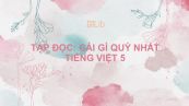 Tập đọc: Cái gì quý nhất Tiếng Việt 5