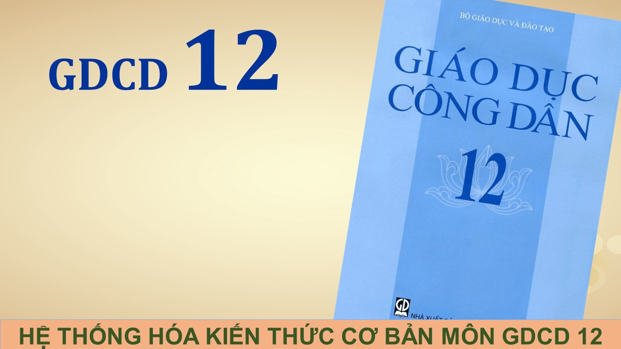 Bài giảng GDCD lớp 12 Đầy đủ và Chi tiết nhất 2020